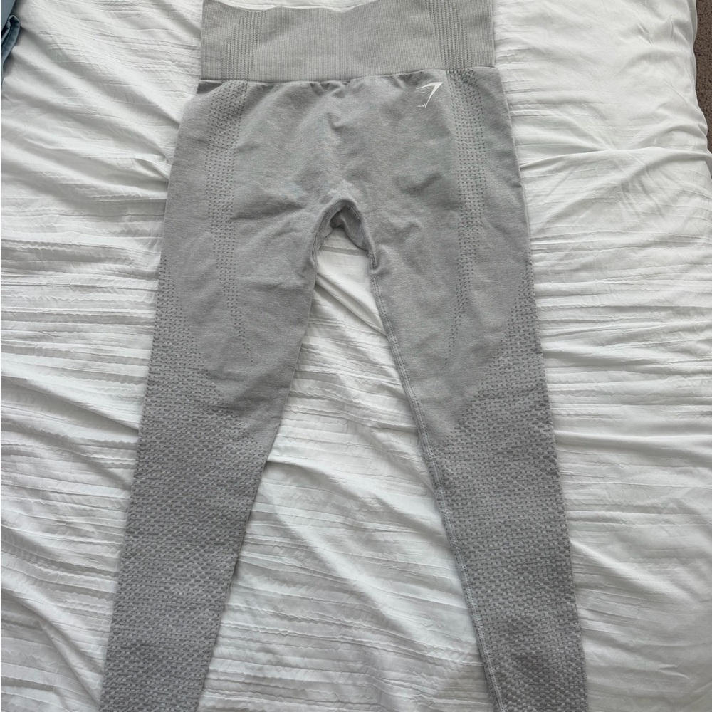 Gymshark Light Gray Seamless High-Waist Leggings